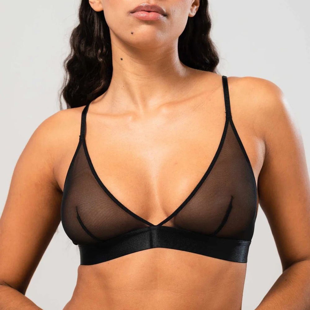 Understatement Mesh Plunge Bralette